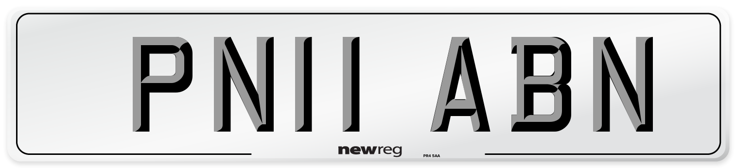 PN11 ABN Number Plate from New Reg